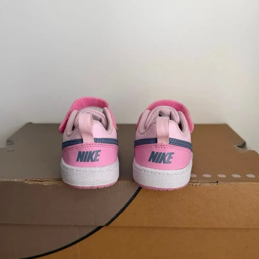 Nike Court Borough Low ‘Pink/Grey’ Toddler Sneakers- SZ 5 C